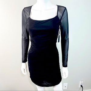 NWT Ladies Size L Body-con Little Black Dress